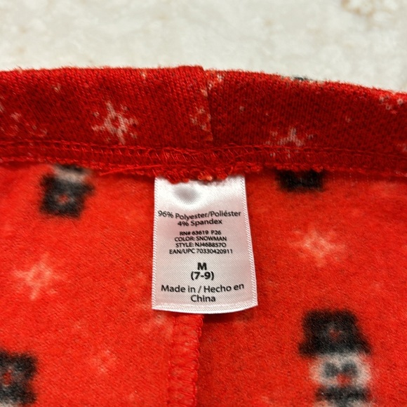Snowman Fleece Leggings Size Medium - Picture 5 of 5
